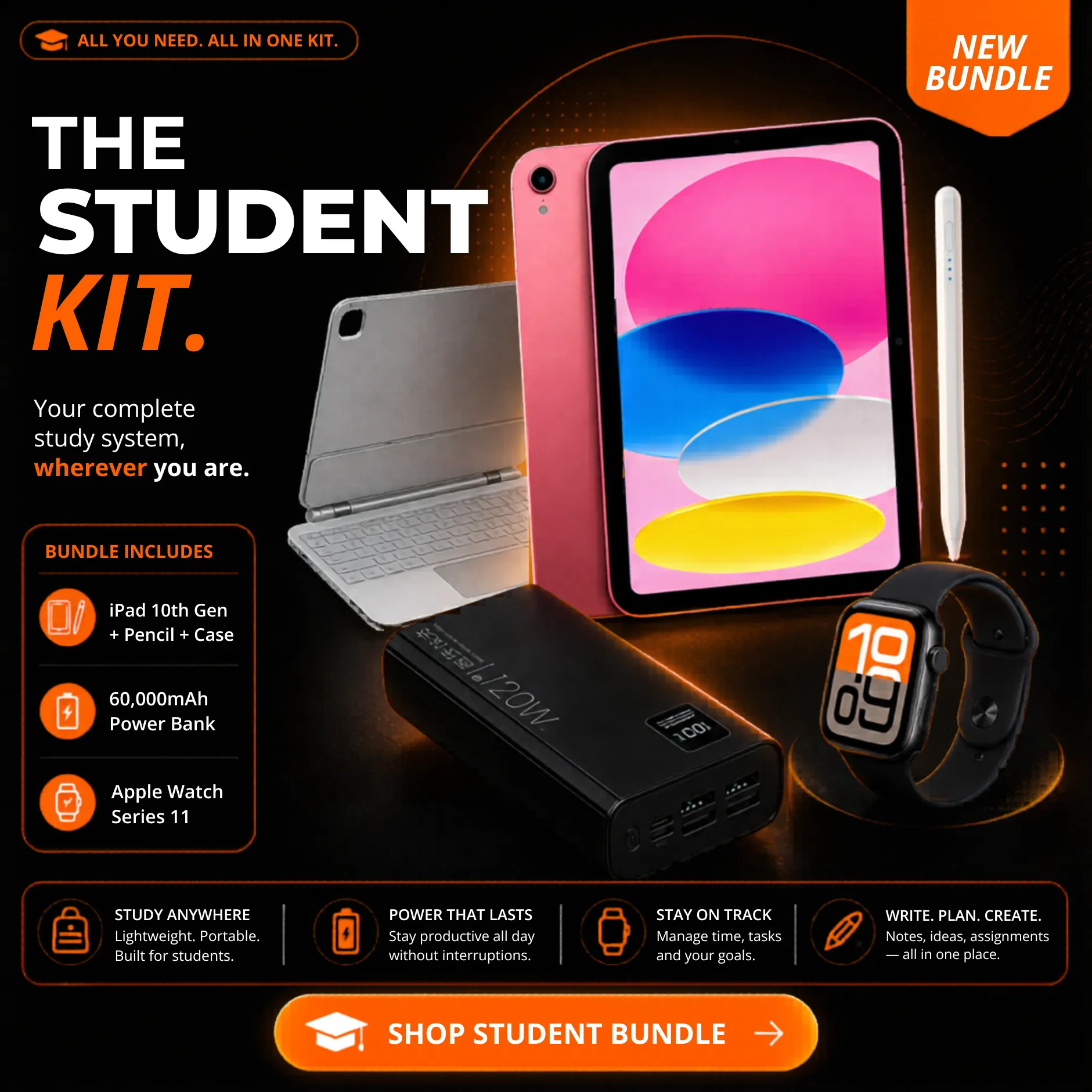 Student Bundle: "Campus Essentials" (3)