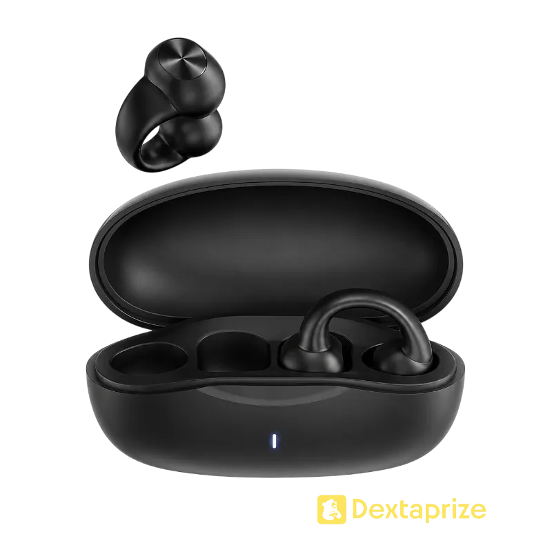 Wireless Open-Ear Clip Earbuds with Charging Case 