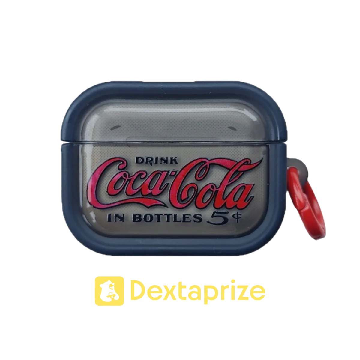 Vintage Cola Style AirPods Case Cover with Carabiner