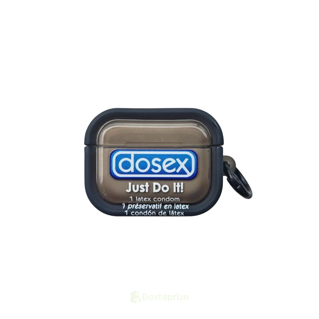 Dosex Style Transparent AirPods Case with Keychain