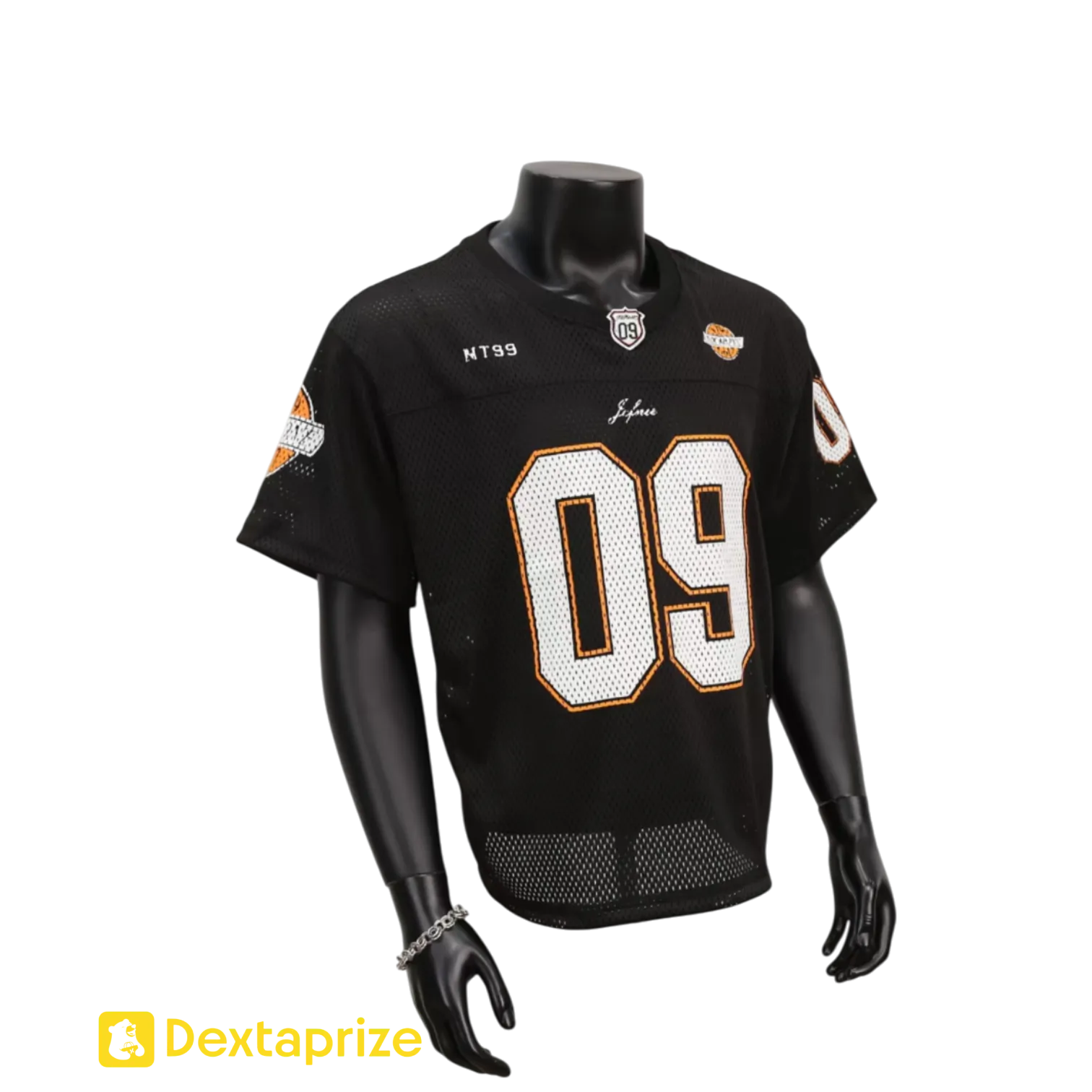 American Streetwear Mesh Embroidered Hockey Jersey T-Shirt
