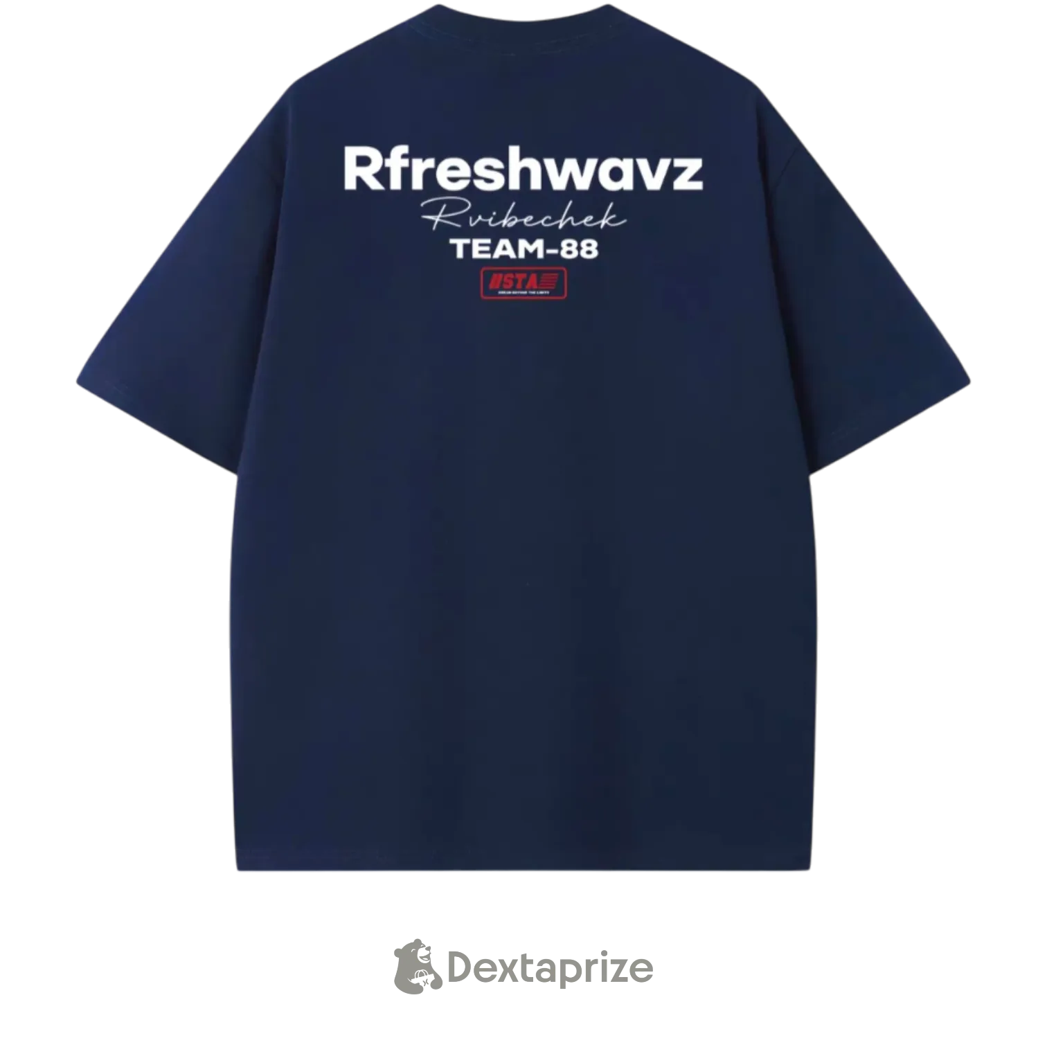 Rfreshwayz Team-88 Graphic Oversized T-Shirt – White